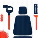 자동차 실내를 청소하는 도구 아이콘